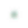 Mini pompon vert, attache argentée en laiton 10mm x1 ou x10 mipom-131