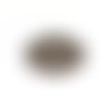 Estampe filigrane rosace marron 45x42mm gema-22