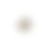 Estampe filigrane goutte argentée 39x26mm ea1-20