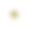 Estampe filigrane goutte jaune 39x26mm geblc-89