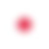 Estampe filigrane goutte rose fluo 39x26mm geros-81