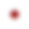 Estampe filigrane goutte rouge 39x26mm gerou-63