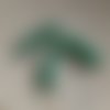 Perle tube incurvé verte acrylique 32x10mm pve15-6
