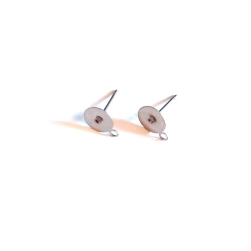 Clous d'oreilles argentés en acier inoxydable 8 mm sbopu-7