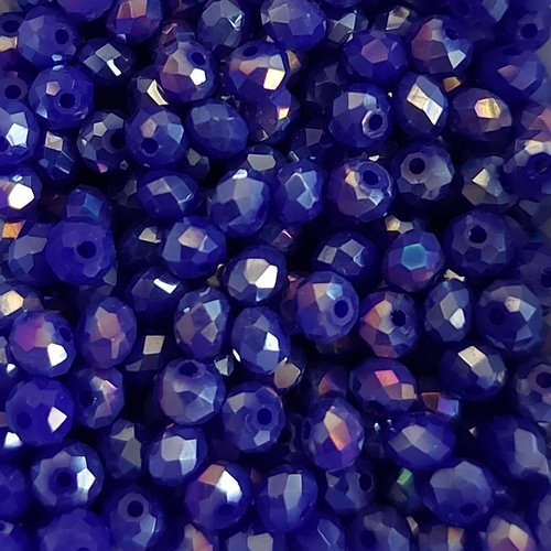 *perles à facettes bleues 3x2mm x100 pble5-5*