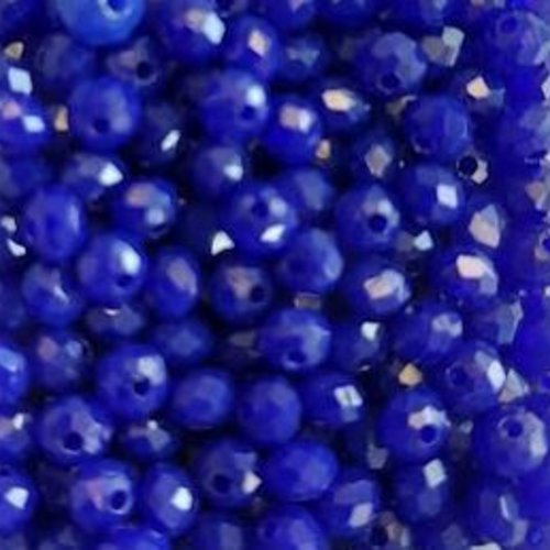 *perles à facettes bleues 3x2mm x100 pble9-12*
