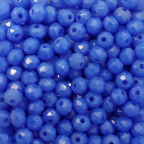 *perles à facettes bleues 3x2mm x100 pble9-5*