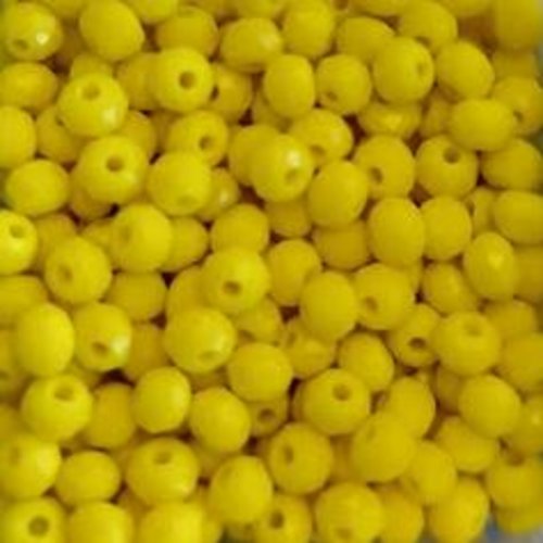 *perles à facettes jaunes 3x2mm x100 pja1-13*
