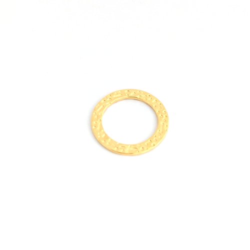 Anneau connecteur doré acier inoxydable 15mm do47-3