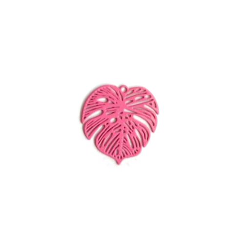 Lot estampe feuille rose 18mm x10 lotros10-3