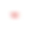Estampe filigrane éventail rouge 12x23mm rou5-8