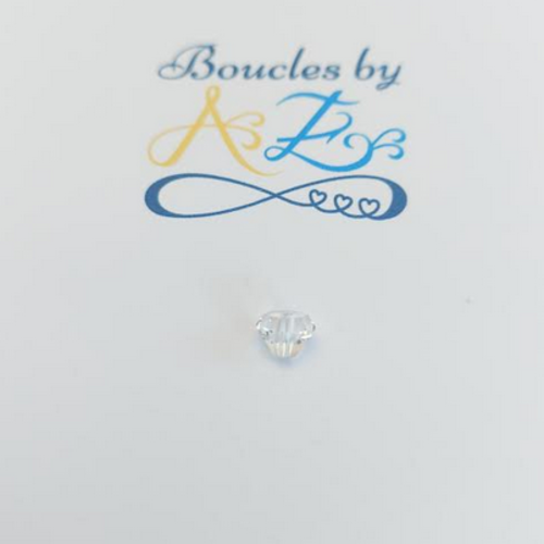 *perle facettée diamant transparente 7x5mm pblc6-15*