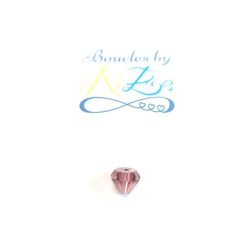 *perle facettée diamant rose 7x5mm pros5-24*