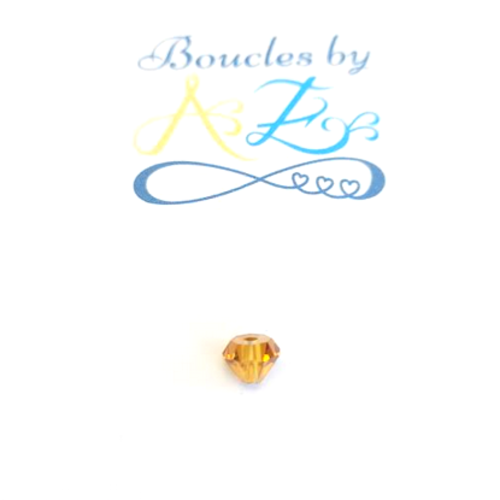*perle facettée diamant jaune 7x5mm pja7-16*