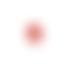 Estampe filigrane feuille rouge 54x30mm gerou-10