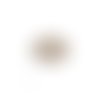 Estampe filigrane rond fleuri argenté 32mm ea4-5