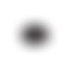 Estampe filigrane rond fleuri noir 32mm geno-18