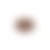 Estampe filigrane rond fleuri marron 32mm gema-9