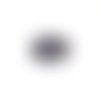 Estampe filigrane rond fleuri bleu marine 32mm geble-59