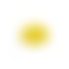 Estampe filigrane rond fleuri jaune 32mm geja-23