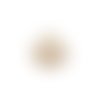 Estampe filigrane goutte beige 49x39mm geblc-34