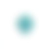 Estampe filigrane feuille turquoise en métal 38x19mm x1 ou x10 getu-10