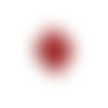 Estampe filigrane feuille rouge 38x20mm gerou-20