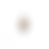 Estampe filigrane losange argenté en métal 33x16mm x1 ou x10 ea4-19