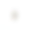 Estampe filigrane losange blanc en métal 33x16mm x1 ou x10 geblc-27