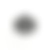 Estampe filigrane goutte noire 50x43mm geno-49