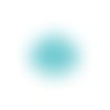 Estampe filigrane goutte bleu turquoise 50x43mm getu-28