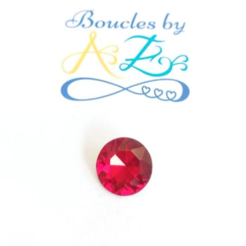 *cabochon strass rouge 14mm str5-6*