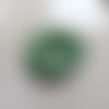 Perles rondes tricolores vert/noir/blanc 6mm pve3-14