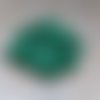 Perles rondes tricolores vert/noir/blanc 6mm pve15-14