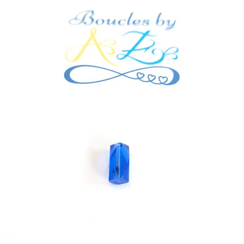 *perle facettée colonne bleue 8x5mm pble2-8*