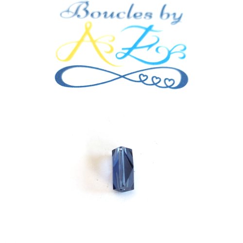 *lot perle facettée colonne bleue 8x5mm x10 lotpble11-10*