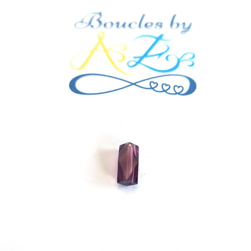 *perle facettée colonne violette 8x5mm pvi2-16*