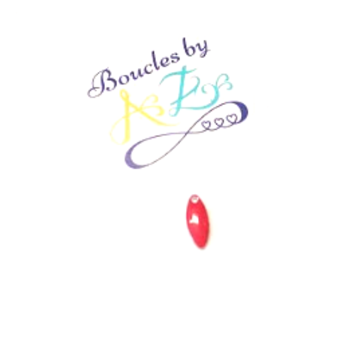*sequin émaillé navette rouge 10x4mm rou3-6.*
