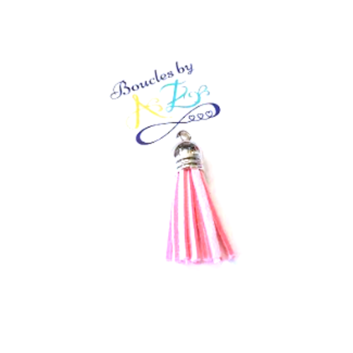 *pompon suédine rose 38mm pomsca-29*