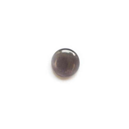 Cabochon oeil de chat gris en verre 12mm x1 ou x10 cav12-12
