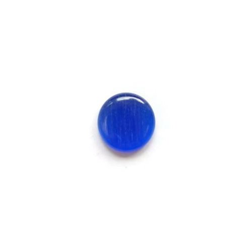 Cabochon oeil de chat bleu en verre 12mm x1 ou x10 cav12-32