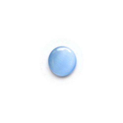 Cabochon oeil de chat bleu en verre 12mm x1 ou x10 cav12-36