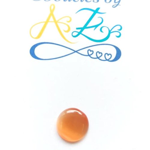 *cabochon oeil de chat orange 12mm cav12-38*