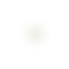Cabochon oeil de chat blanc en verre 12mm cav12-39