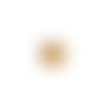 Cabochon oeil de chat marron en verre 12mm x1 ou x10 cav12-40