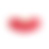 Breloque pompon éventail rouge 25x38mm gerou-56