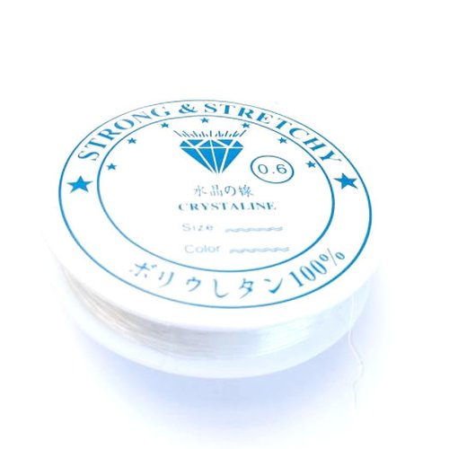 Fil élastique transparent 0,6mm x10 mètres ela-25