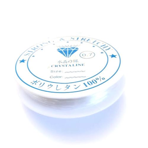 Fil élastique transparent 0,7mm x 8 mètres ela-26