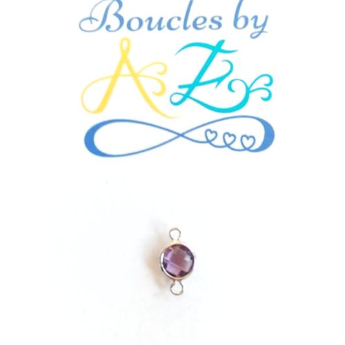 *lot intercalaire en verre facetté violet 12x7mm x10 lotar14-1*