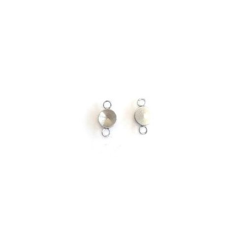 Intercalaire support strass 5mm acier inox argenté app-228